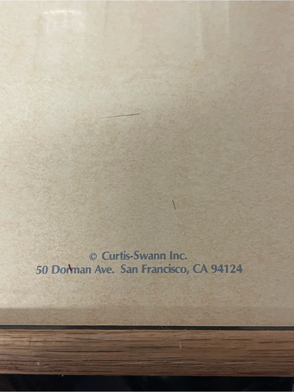 Curtis-Swann, Inc. excellent ntp
